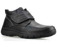 Cushion Walk Cw902 Black Velcro Fastening Shoes Warm Lining Cushion Walk Cw902 Black Velcro Fastening Shoes Warm Lining