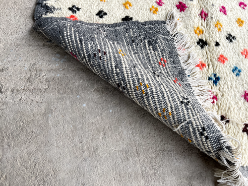 Handmade Wool Rug, Handmade Moroccan rug, Azilal Hand knotted Tribal rug - Picture 3 of 5