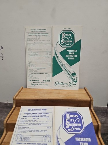 Kansas City Southern Lines 1961 & 66 Public TimetableRoute of the Southern Belle - Picture 3 of 4