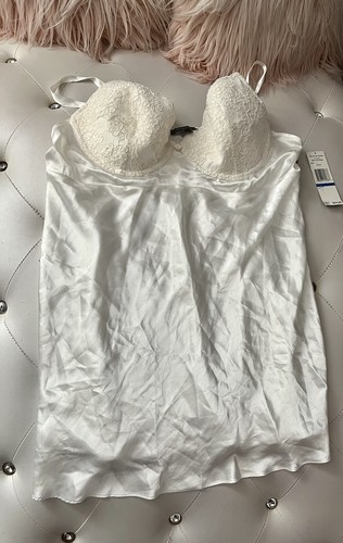 NEW Jones New York Intimates Bone Satin Bridal Nightgown XL $54 - Picture 4 of 10