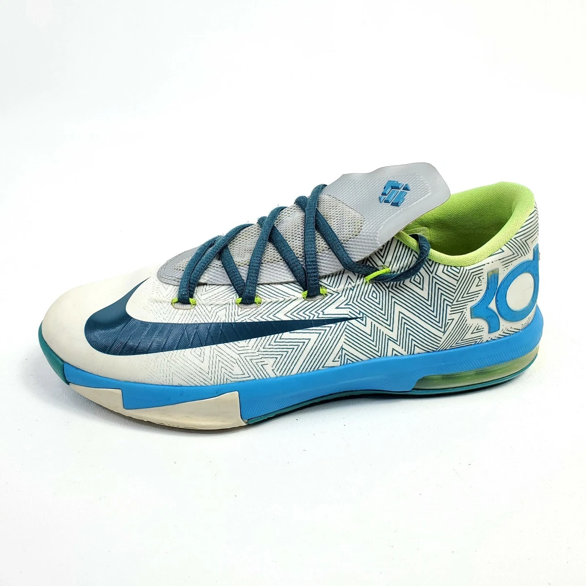 Nike KD 6 Boys Shoes Size 6.5 Sneakers Indoor Soccer Pure Platinum Blue  Volt | eBay
