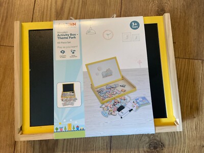 Little Town Aldi Holz Activity Magnetbox Freizeitpark gelb NEU