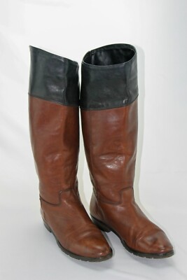 Cowboystiefel Damenstiefel Flach Braun Lederstiefel Damenstiefel