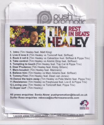 (LP629) Tim Healey, Rest In Beats - 2011 DJ CD