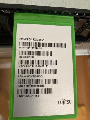 Fujitsu Primergy RX1330 M3 1U Server Intel Xeon E3-1230 v6 NO RAM