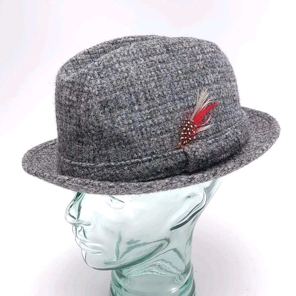 Original 100% Wool Vintage Hats for Men 7 1/2 Size for sale 