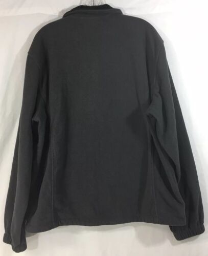 Mens FREE COUNTRY GRAY Fleece Microtech Full Zip Jacket Large - Picture 2 of 3
