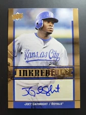 Joey Gathright 2009 UPPER DECK "INKCREDIBLE" AUTO #JO KANSAS CITY ROYALS!