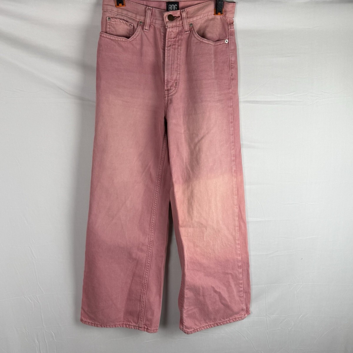 BDG High Wide Light Pink Colored Denim Jeans Sz 27 Urban