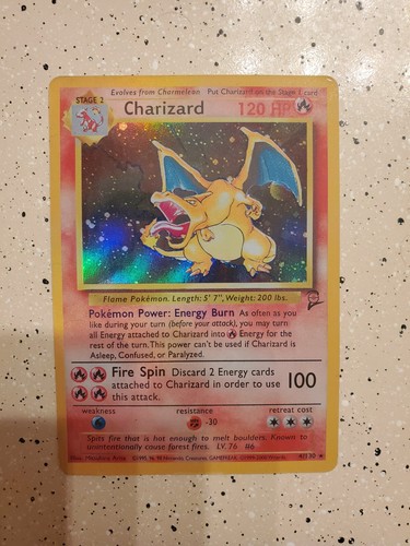 Charizard 004/130 Base Set 2 Holo - 第 3/8 張圖片