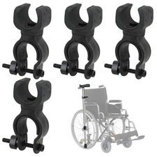 4pcs Black Cane Holder for The Walker, Stick Universal Crutches Stick Bracket