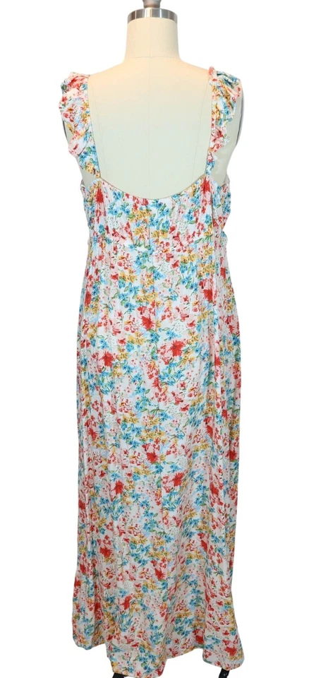 Maxi Vestido Sin Mangas Babydoll Floral Y2K Talla L Cottagecore Hada MilkMaid Coqueta Foto 3 de 4