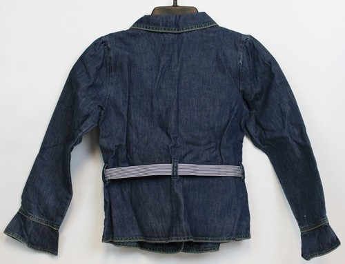 NEW 2006/05 Gymboree Prep Denim Blazer Jacket 10 Spring Tulip Belted Buttons - Picture 6 of 10