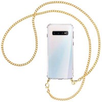 Handykette FüR Samsung Galaxy S10 Goldfarbene Kette (G) HüLle Mit Band Kordel