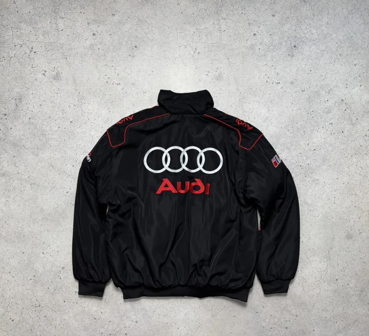 Audi Sport Bomber Racing Jacket Hype Rare Big Logo Vintage | eBay