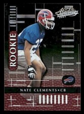2001 Playoff Absolute #117 Nate Clements /1750 Rookie Bills