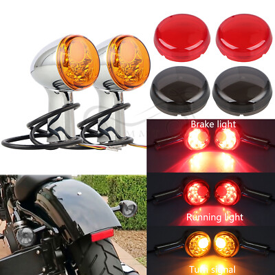 Rear LED Turn Signal Lights Kit For Harley Iron Sportster 883 1200