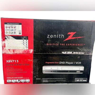 Zenith Xbv713 DVD VCR Combo Dvd Player /Vhs Player