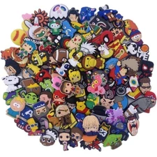 PVC Shoe Charms 100 pcs Lot Different Charm RANDOM for Shoe Decoration NEW