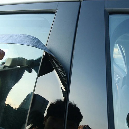 8pcs For Honda Odyssey 2018-2022 Carbon Fiber Look Pillar Posts Door Trim Cover - Foto 4 di 7