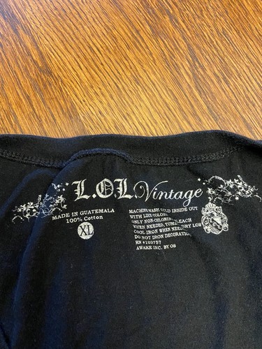 Ultraviolet Vibes Black Graphic Tee Shirt Ladies Fits Like Sz M - Picture 4 of 5