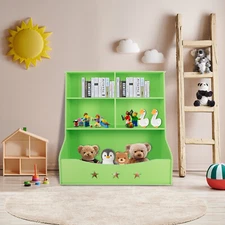 Kids Bookshelf Toy Storage Cabinet Kids Toy Organizer 5 Cubicles Bookcase