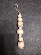 Wooden Bead Christmas Ornament/farmhouse style