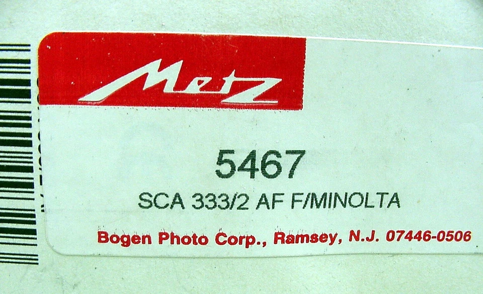 METZ SCA 333/2 AF Module F Dynax Minolta Maxxum | CAT 5467 | New | NOS | $38 - Image 4 of 4