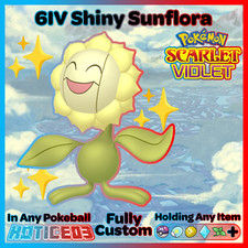 ✨ Shiny Sunflora 6IV ✨ Pokemon Scarlet & Violet 🚀 Fast 🚀