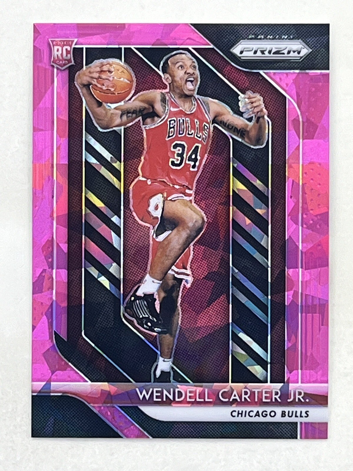 Wendell Carter Jr. 2018-19 Panini Prizm Pink Ice RC #80 NBA Bulls Trading Card