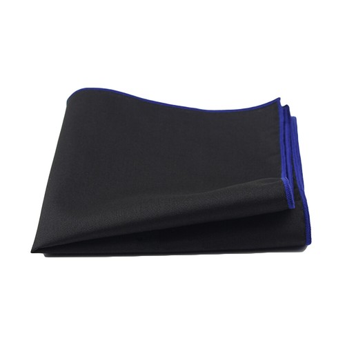 Men Black Linen Cotton Pocket Square Wedding Party Business Handkerchief Hanky - Picture 14 of 17