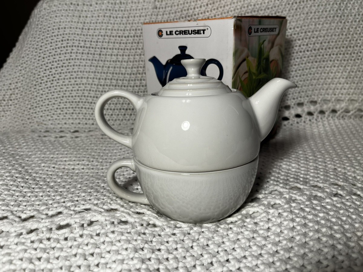 Le Creuset Tea for One Set 300ml White Cup 200ml Stoneware | eBay