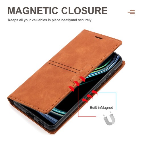 Slim Leather Wallet Case Stand Card Magnetic Flip Cover for OnePlus 9 Pro/Nord - Picture 5 of 24