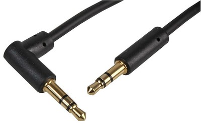Sottile 3.5MM Stereo Jack A 90 Gradi Spina Jack Cavo 1M Per PRO SIGNAL