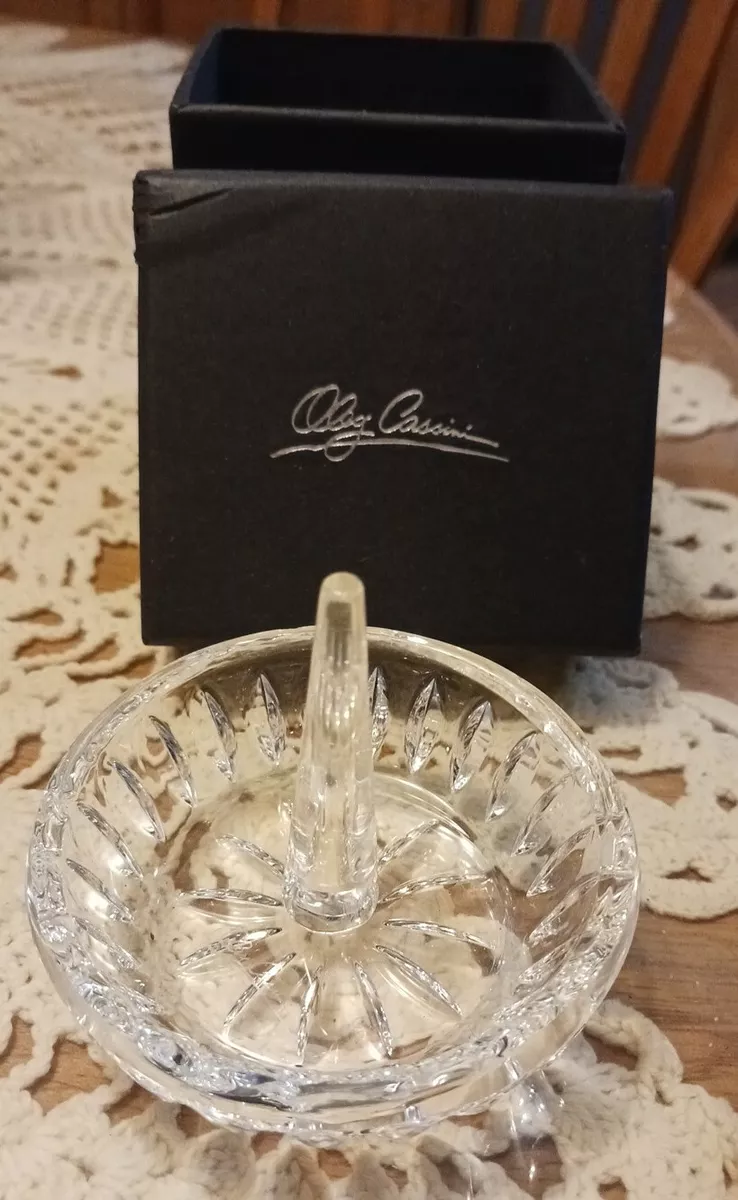 Oleg cassini crystal ring best sale holder