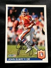 JOHN ELWAY DENVER BRONCOS HOF QUARTERBACK AUTOGRAPHED SIGNED FOOTBALL CARD