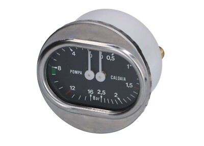 #ad Rancilio Spaziale espresso coffee machine dual boiler pump pressure double gauge $55.00