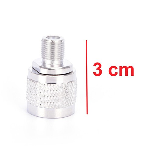 RF Connector N Male Plug Male Pin to F Female Jack Adapter Signal Metric Ada&Z8 - Zdjęcie 3 z 10