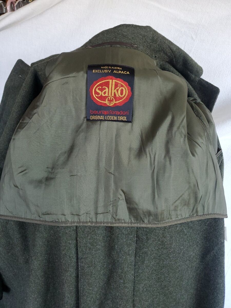 Salko Austria Original Loden Tirol Overcoat Alpaca 42/ US 10 Salko Austria Original Loden Tirol Overcoat Alpaca 42/ US 10