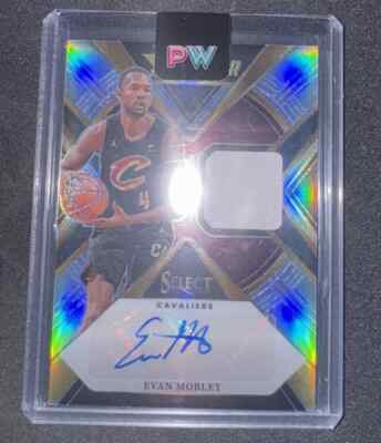 EVAN MOBLEY 2023-24 SELECT X-FACTOR GAME USED PATCH SILVER AUTO /125