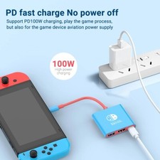 Nintendo Switch Dock USB-C Hub Adapter 4K HDMI Docking Station Portable TV 3.0