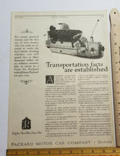 13" x 11" 1919 Ad PACKARD TWIN SIX ENGINE Detroit LESLIE'S WEEKLY B4