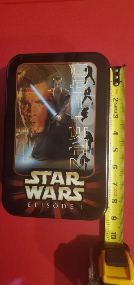 1999 Topps 9 Card Lot of Star Wars Episode 1 + Tin Box, Sticker Foil Inserts - Image 4 of 4