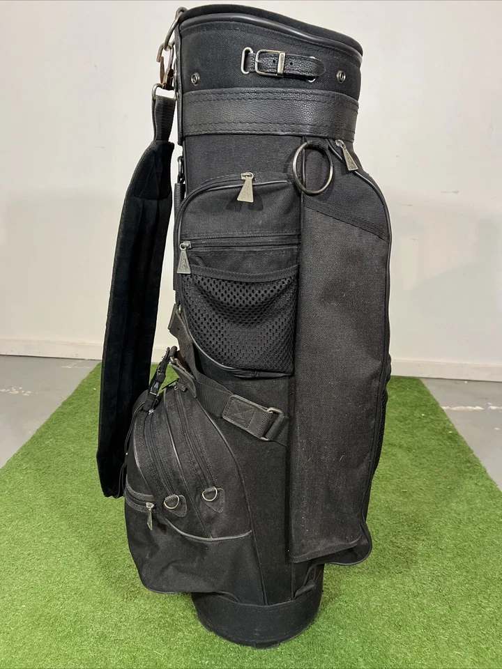 Bolso carro vintage Affinity negro divisor de 6 vías 9 bolsillos con cubierta para lluvia Foto 2 de 4