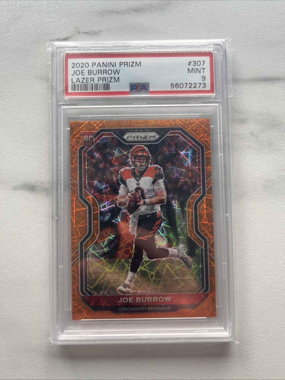 2020 Panini Prizm - Rookie Joe Burrow #307 Lazer Prizm (RC)