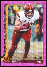 2025 Topps Chrome Zach Ertz #297 Pink Wave Refractor /250