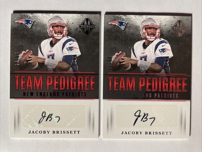 2017 Panini Majestic JACOBY BRISSETT Team Pedigree Auto Red 13/25 + Auto 11/99 