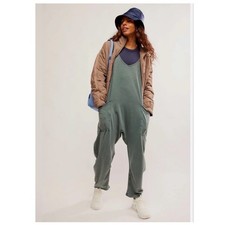 Free People FP Movement Hot Shot One Piece Midnight Jade S Oversized Athleisure
