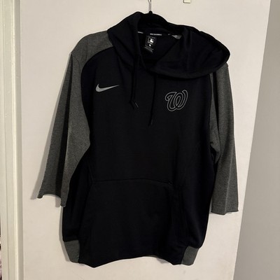 Washington Nationals Nike MLB Authentic Sweatshirt Men's Black New size Large