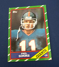 1986 Topps Football Phil Simms #138 Set Break NM